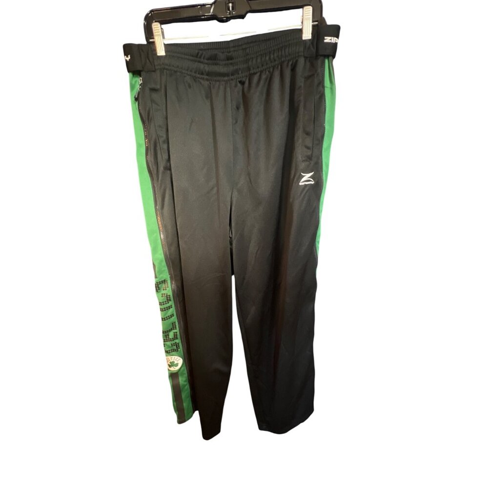 Zipway Boston Celtics Change "N" The Game Mens Track‎ Pants XL Black & Green